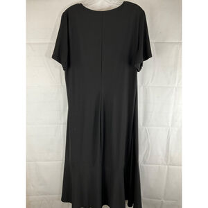 Lane Bryant Women's Black Flutter Sleeve Midi Dress Size 18 - NWOT